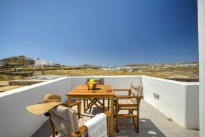 Balkón alebo terasa v ubytovaní KK Mykonos Village