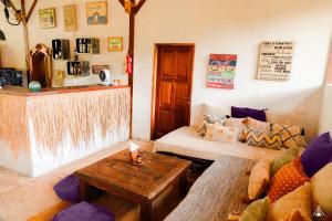 Postel nebo postele na pokoji v ubytování La Cocoteraie Ecolodge - Luxury Glamping Tents