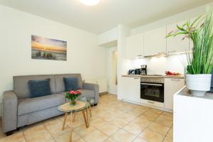 Kuchyň nebo kuchyňský kout v ubytování Wellenreiter - Villa Ambienta in Top Lage im Zentrum