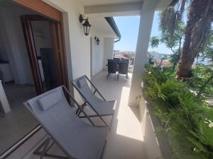 Balkón nebo terasa v ubytování Apartments Amfora