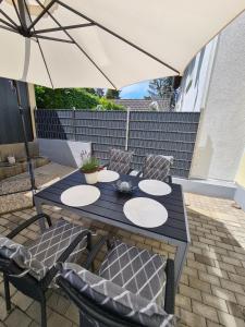 Ein Balkon oder eine Terrasse in der Unterkunft Ferienhaus Birute