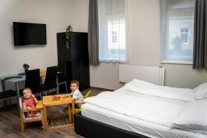 TV a/nebo společenská místnost v ubytování Kolibri Apartman - Makó