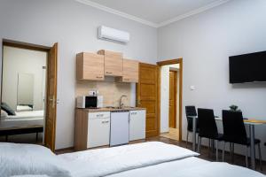 Kuchyň nebo kuchyňský kout v ubytování Kolibri Apartman - Makó
