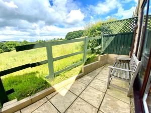 Balkon atau teras di A secluded self contained Country Suite with a view - parking, easy access to Bath