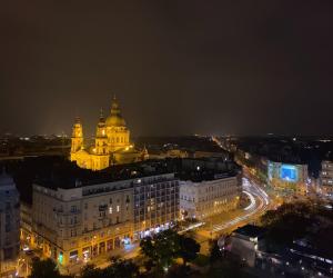 Výhľad na mesto Budapešť alebo výhľad na mesto priamo z apartmánu