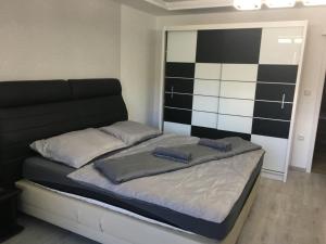 En eller flere senge i et værelse på Apartmány Dimitra 2