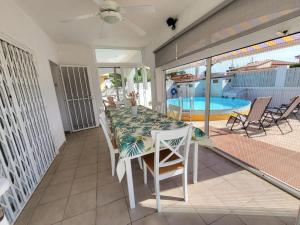 The swimming pool at or close to Torredembarra cosy, well equipped house, 5 min. from the beach