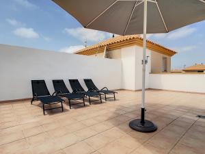 Patio lub wspólna przestrzeń na świeżym powietrzu w obiekcie Ribera Beach 1 - 2906