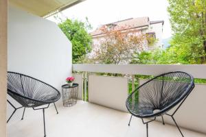 Balkón alebo terasa v ubytovaní CityPointapartments-Park