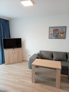 Televízia a/alebo spoločenská miestnosť v ubytovaní Villa Selavi + 37 fotografií