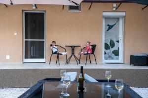 Posezení v ubytování Kolibri Apartman - Makó