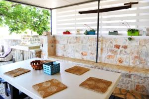 A seating area at Trullo Gio