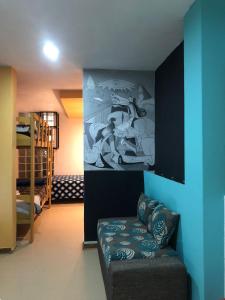 Posezení v ubytování LOFT CHAKRA