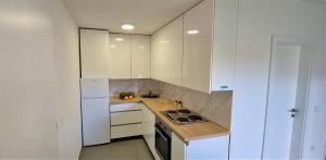 Kuchyň nebo kuchyňský kout v ubytování Vip Deluxe Apartment Arian