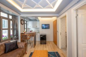 TV a/nebo společenská místnost v ubytování Dorne Suite Taksim Hotel
