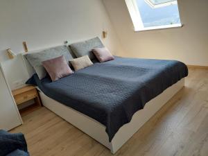 Llit o llits en una habitació de River Apartment
