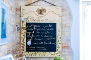 Certifikát, hodnocení, plakát nebo jiný dokument vystavený v ubytování B&B Al Vecchio Olmo
