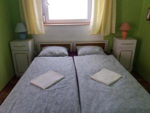 Posteľ alebo postele v izbe v ubytovaní Badacsonyi Lugas apartmanok