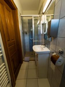 Ванная комната в Mamutfenyő Panzió