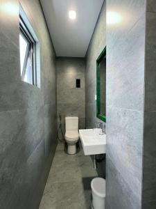 A bathroom at VIBE Hostels
