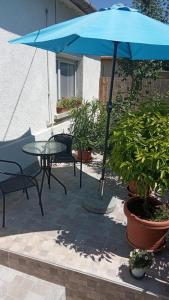 Patio nebo venkovní prostory v ubytování Balatongyöngye vendégház