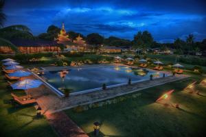 
A view of the pool at Bagan Thiripyitsaya Sanctuary Resort or nearby
