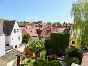 een uitzicht over een stad met huizen bij Ferienwohnungen Prihoda in Wilsdruff