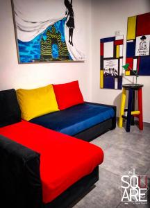 Posezení v ubytování MR SQUARE apartment