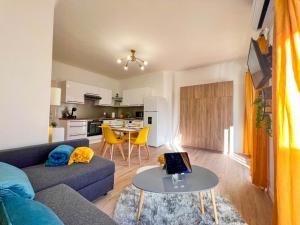 Kuchnia lub aneks kuchenny w obiekcie Appartement vue mer Parking privé Place Med