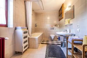 Kuchyň nebo kuchyňský kout v ubytování Appartement Weitsicht