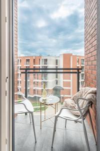 Balkon lub taras w obiekcie apart76 Gdańsk Bastion Wałowa