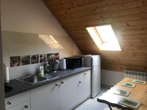 Kuchyň nebo kuchyňský kout v ubytování Nad Potokiem