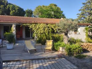 Zahrada ubytování B&B La Terre Brûlée