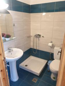 A bathroom at Blue Horizon
