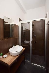 Koupelna v ubytování Hotel Crisvan