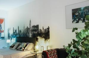 Ein Sitzbereich in der Unterkunft MalagaOlé Centro