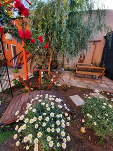Zahrada ubytování Apartament "3 PAPUCI"