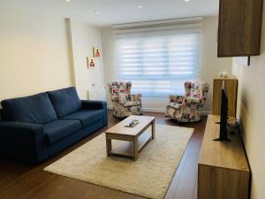 A seating area at A Misericordia Viveiro