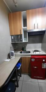 Köök või kööginurk majutusasutuses Cabañas Habitainer