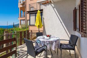 Balkón nebo terasa v ubytování Apartments Vilma