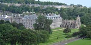 a view of a large building in a park at Leith Street Suite in Edinburgh