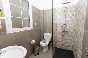 Koupelna v ubytování Hotel Philoxenia