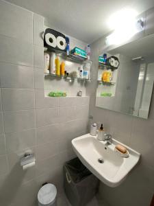 A bathroom at On the road house