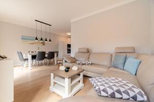 Ruang duduk di Haus am Leuchtturm Wohnung 4