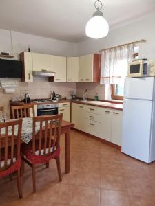 Kuchyň nebo kuchyňský kout v ubytování Apartmani Milenko Lubenice
