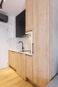 Kuchyň nebo kuchyňský kout v ubytování Kentro Luxury Suites