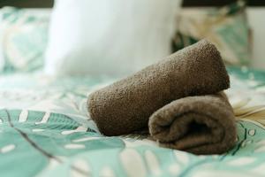 Łóżko lub łóżka w pokoju w obiekcie La Villetta SPA -logement atypique