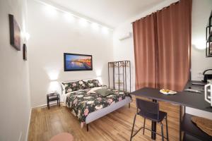 Tempat tidur dalam kamar di Il rifugio in Borgata