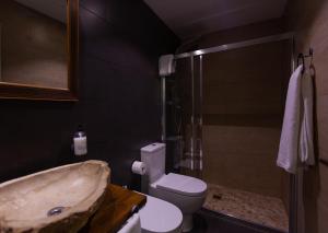 Koupelna v ubytování La Villa del Pantano