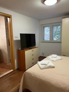 Posteľ alebo postele v izbe v ubytovaní Lovely Apartment in Split, close to all attractions